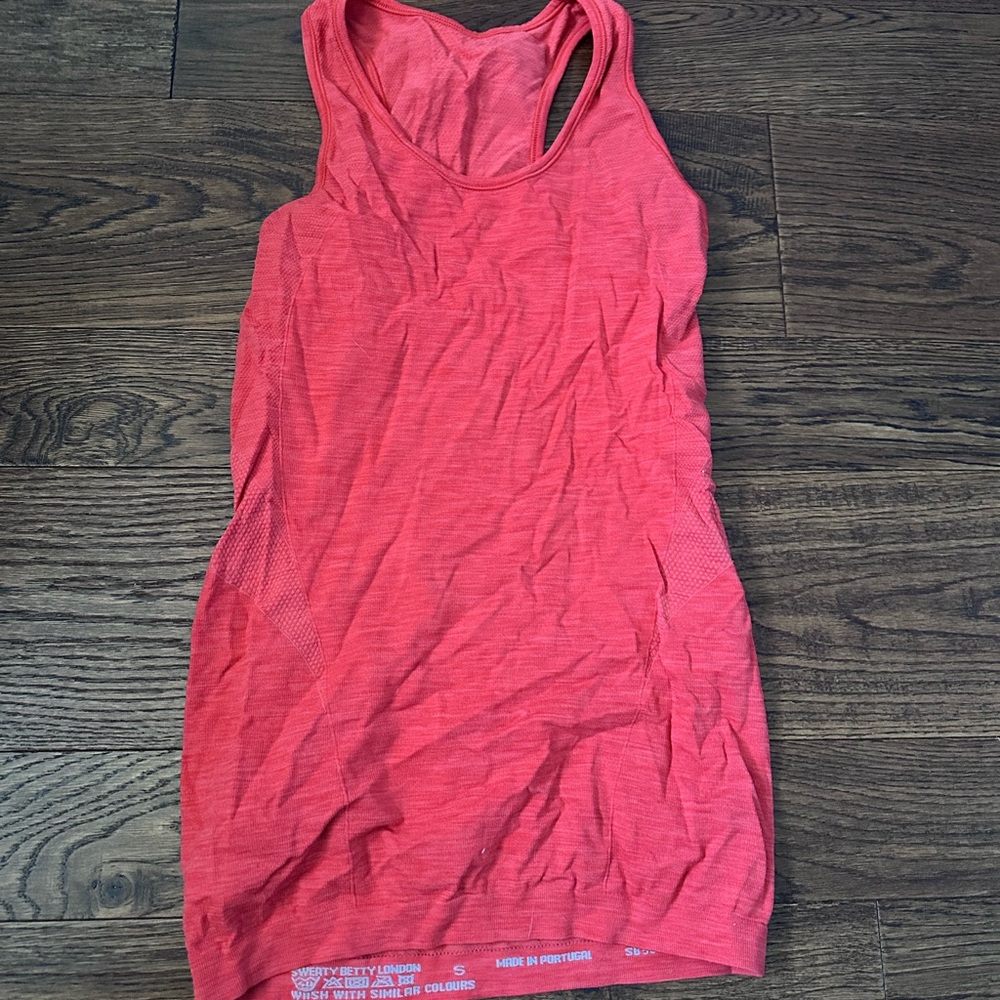 Sweaty Betty Vibrant orange/coral Tank Top